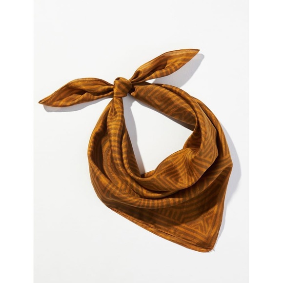 Anthropologie Accessories - ANTHROPOLOGIE x Vismaya Silk Scarf NEW Mustard Yellow